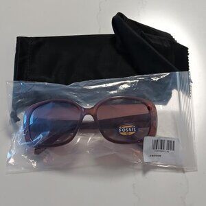 FOSSIL Sunglasses Brown Frame and Lens NEW